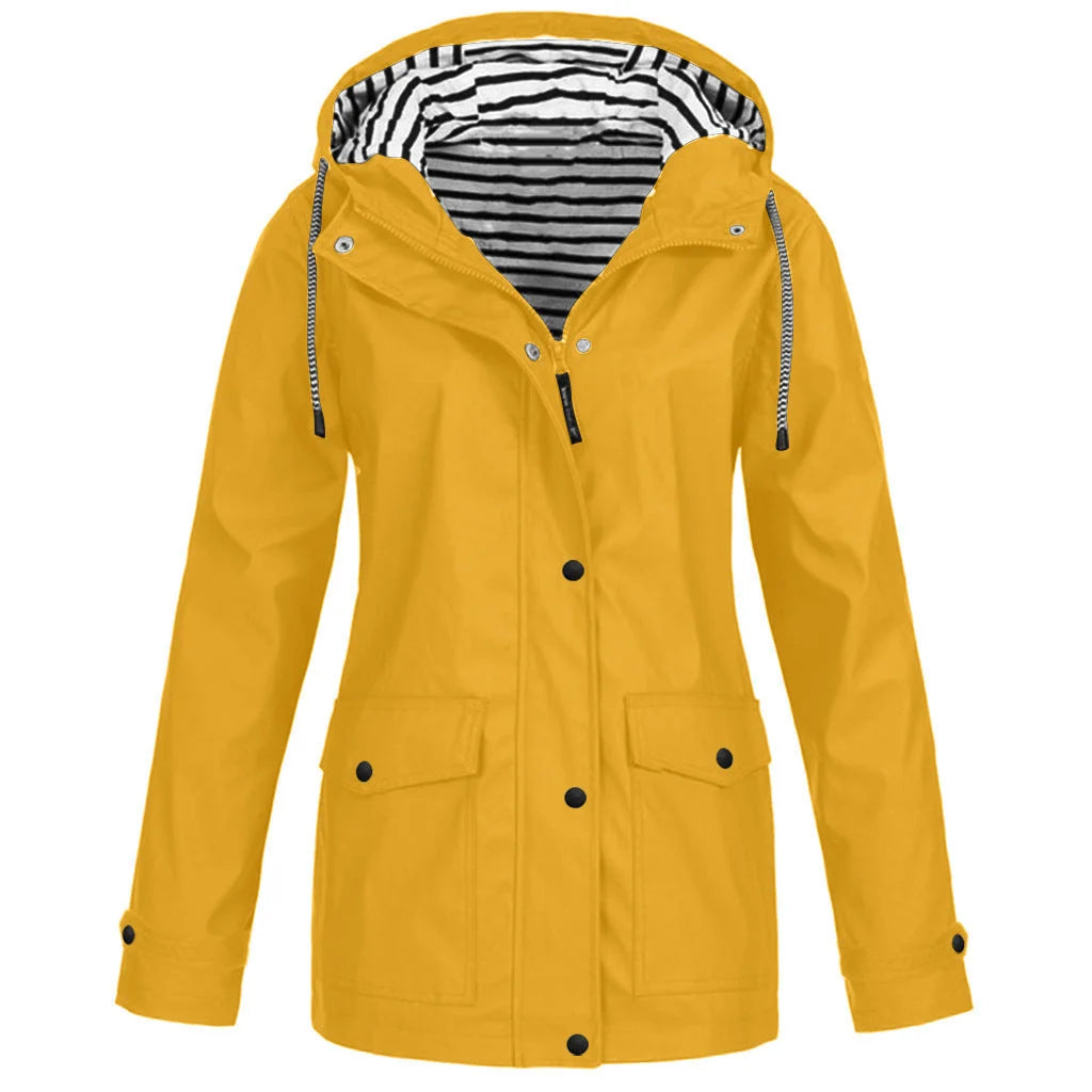 Women's Hooded Jacket Waterproof Taped Seams & Windproof