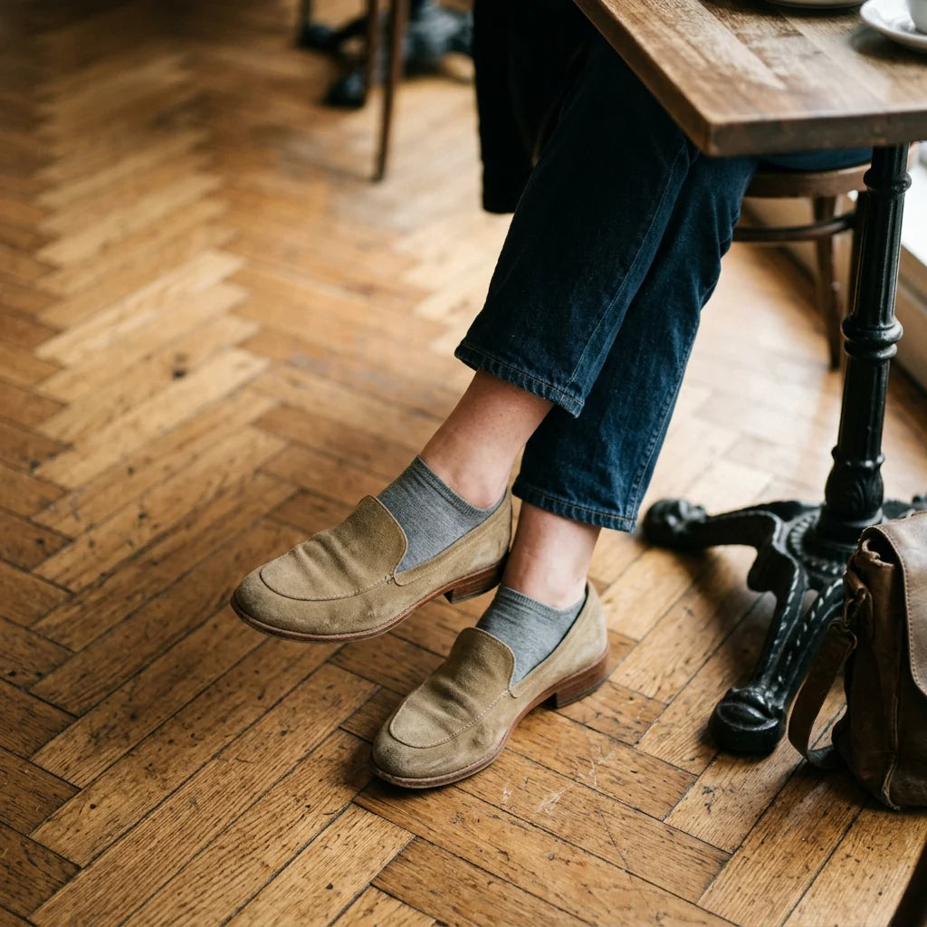 Women's Loafers Smooth PU Upper Low Stacked Heel