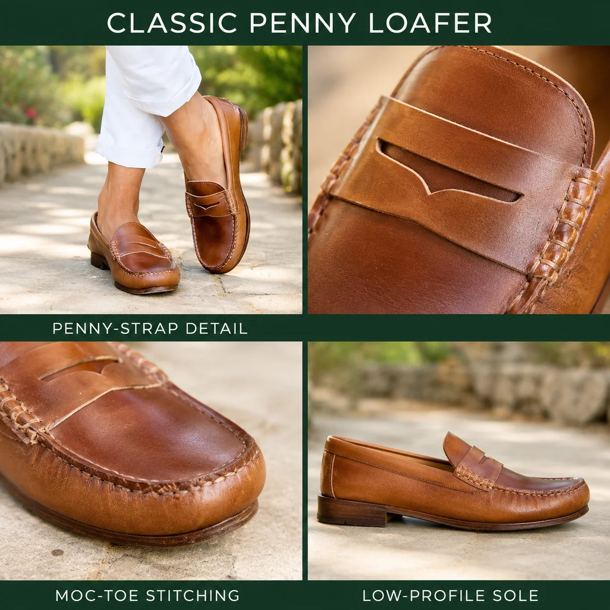 Women's Loafers Smooth PU Upper Low Stacked Heel