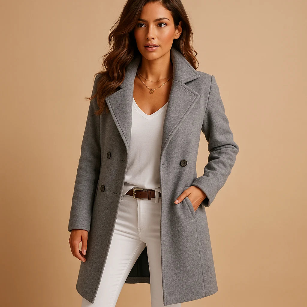 Women's Long Coat Tailored Fit & Breathable