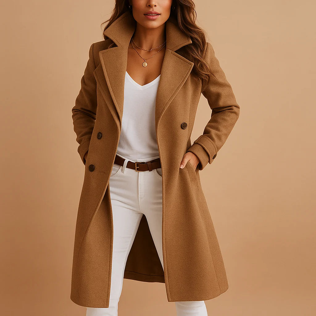 Women's Long Coat Tailored Fit & Breathable