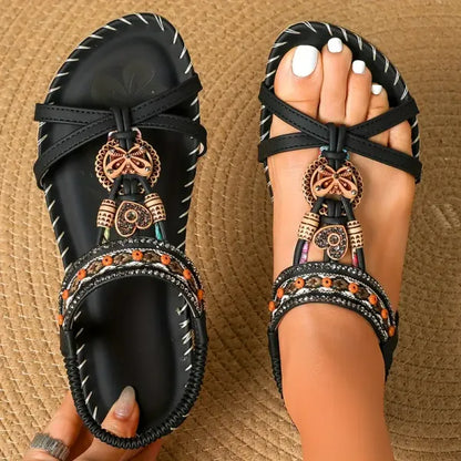 Women's Sandals Slip-On Back Strap Padded Footbed Textured Outsole