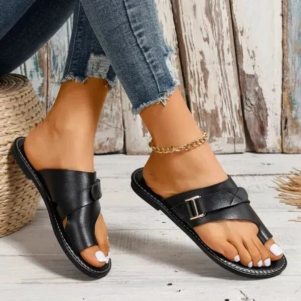 Women's Sandals Triple Support Full-Grain Leather