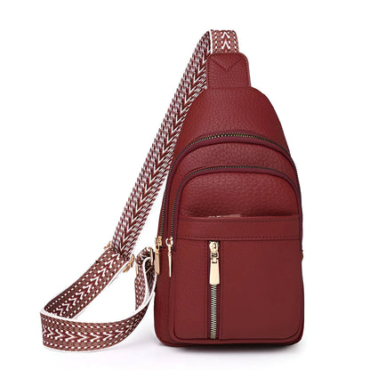 Women's Shoulder Bag Lightweight Zippered Pockets & Adjustable Strap