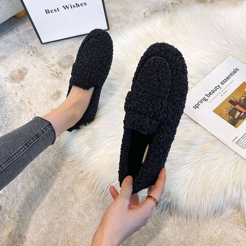 Women's Slippers Brushed Lining Molded Non-Slip Outsole