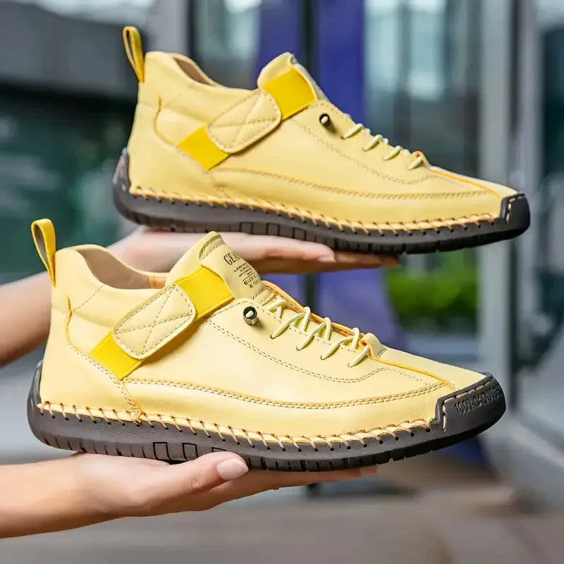 Women's Sneakers Breathable Leather & Shock-Absorbing EVA