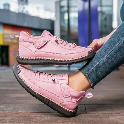 Women's Sneakers Breathable Leather & Shock-Absorbing EVA