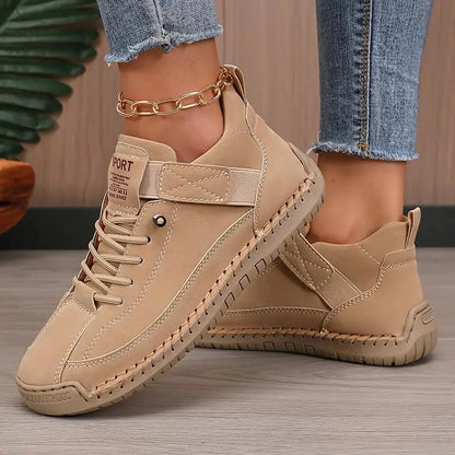 Women's Sneakers Breathable Leather & Shock-Absorbing EVA