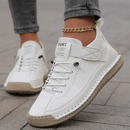Women's Sneakers Breathable Leather & Shock-Absorbing EVA