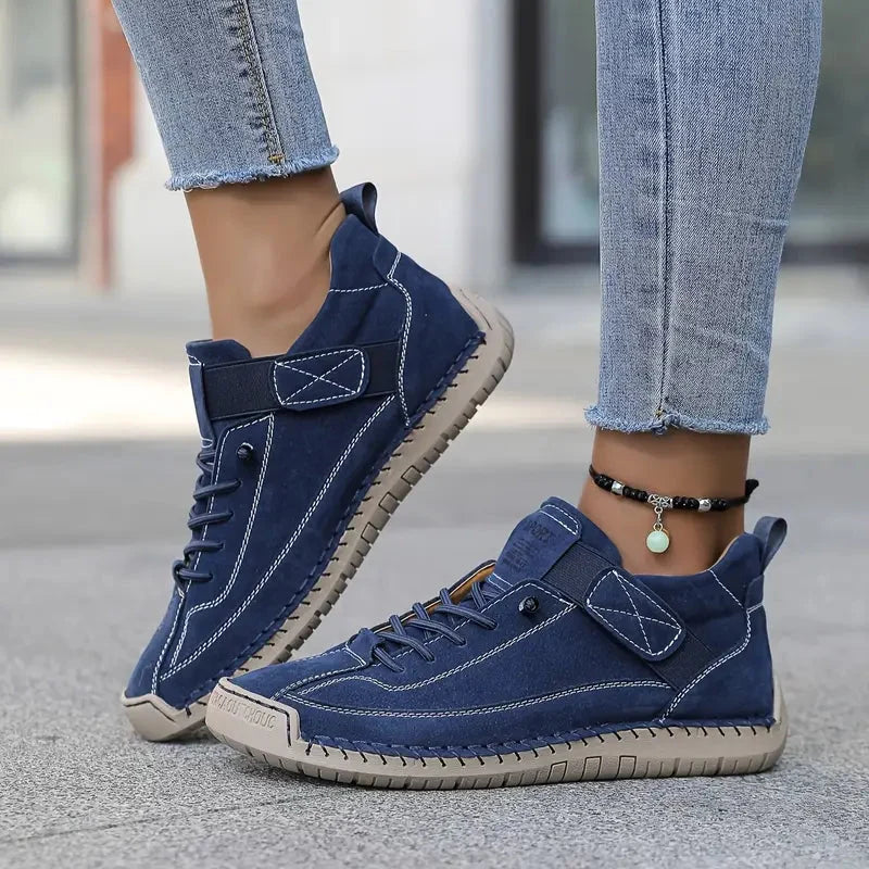 Women's Sneakers Breathable Leather & Shock-Absorbing EVA