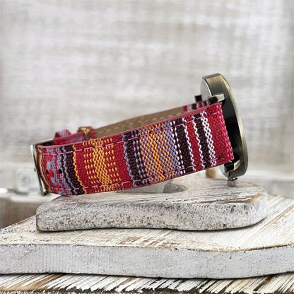 Women's Watch Braided Faux Leather Band Vintage Bronze Dial