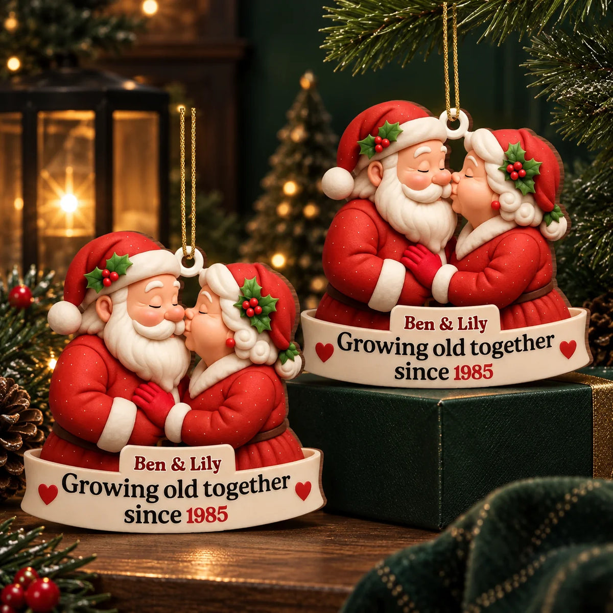 Wood Ornament Personalized Photo & Name Fade Resistant Print