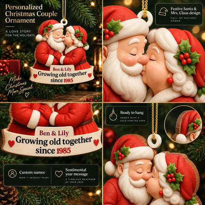Wood Ornament Personalized Photo & Name Fade Resistant Print