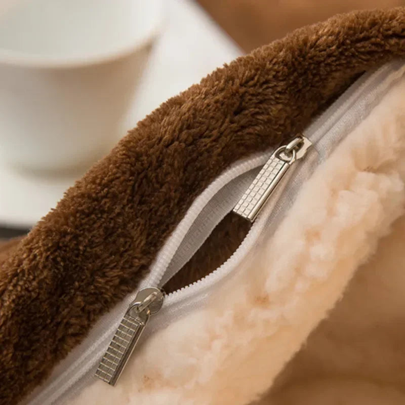 Wool Blanket Double-Sided Flannel & Cashmere Lined