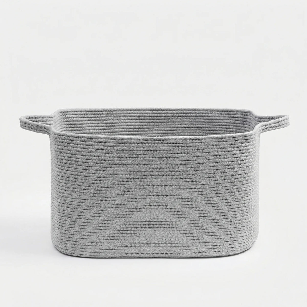 Woven Storage Basket Collapsible With Handles Machine Washable