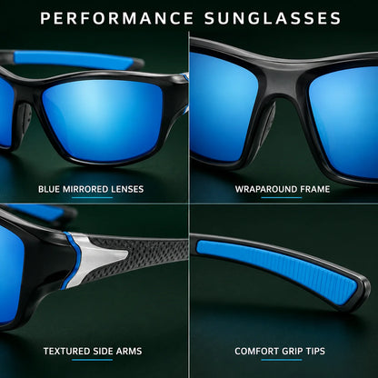 Wraparound Sunglasses Polarized Mirrored UV400