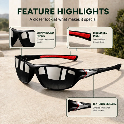 Wraparound Sunglasses Polarized Mirrored UV400