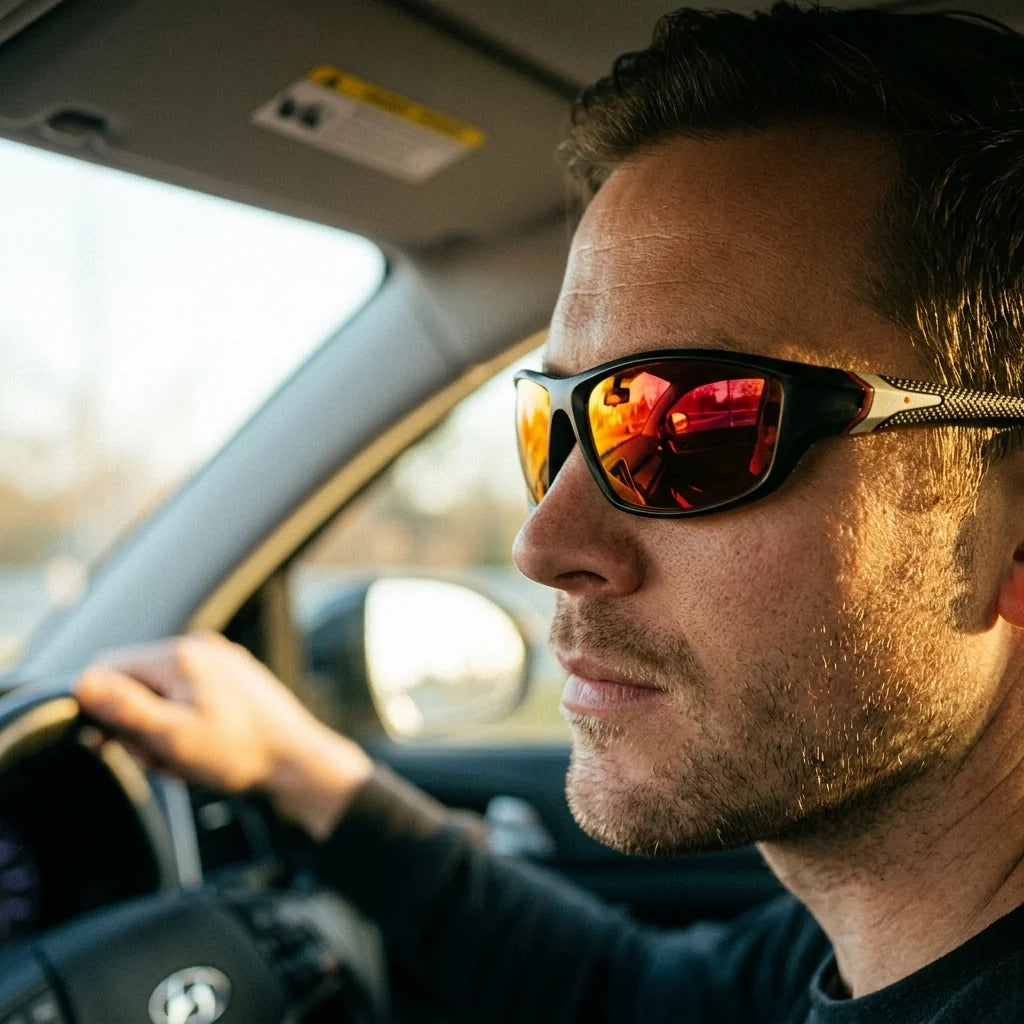 Wraparound Sunglasses Polarized Mirrored UV400