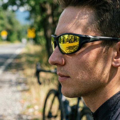 Wraparound Sunglasses Polarized Mirrored UV400
