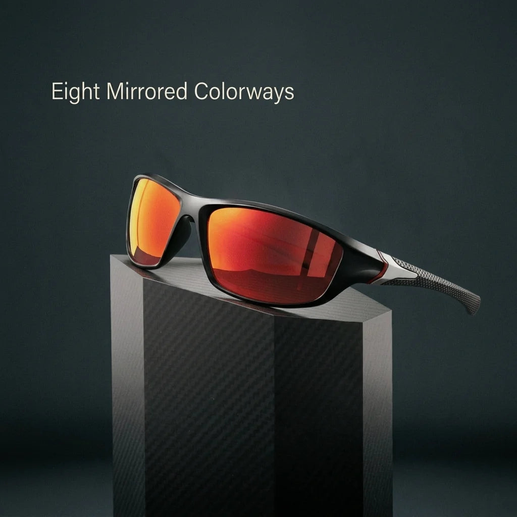 Wraparound Sunglasses Polarized Mirrored UV400