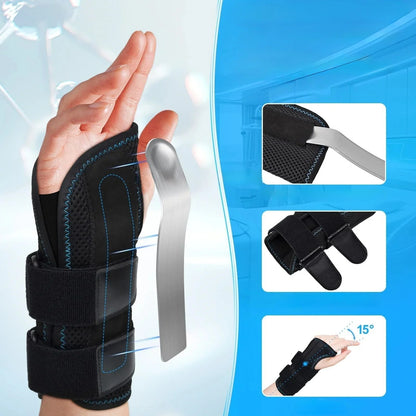 Wrist Support Breathable Integrated Splint Adjustable Velcro Strap