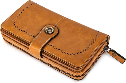 Wrist Wallet RFID-Blocking PU Leather Multiple Card Slots