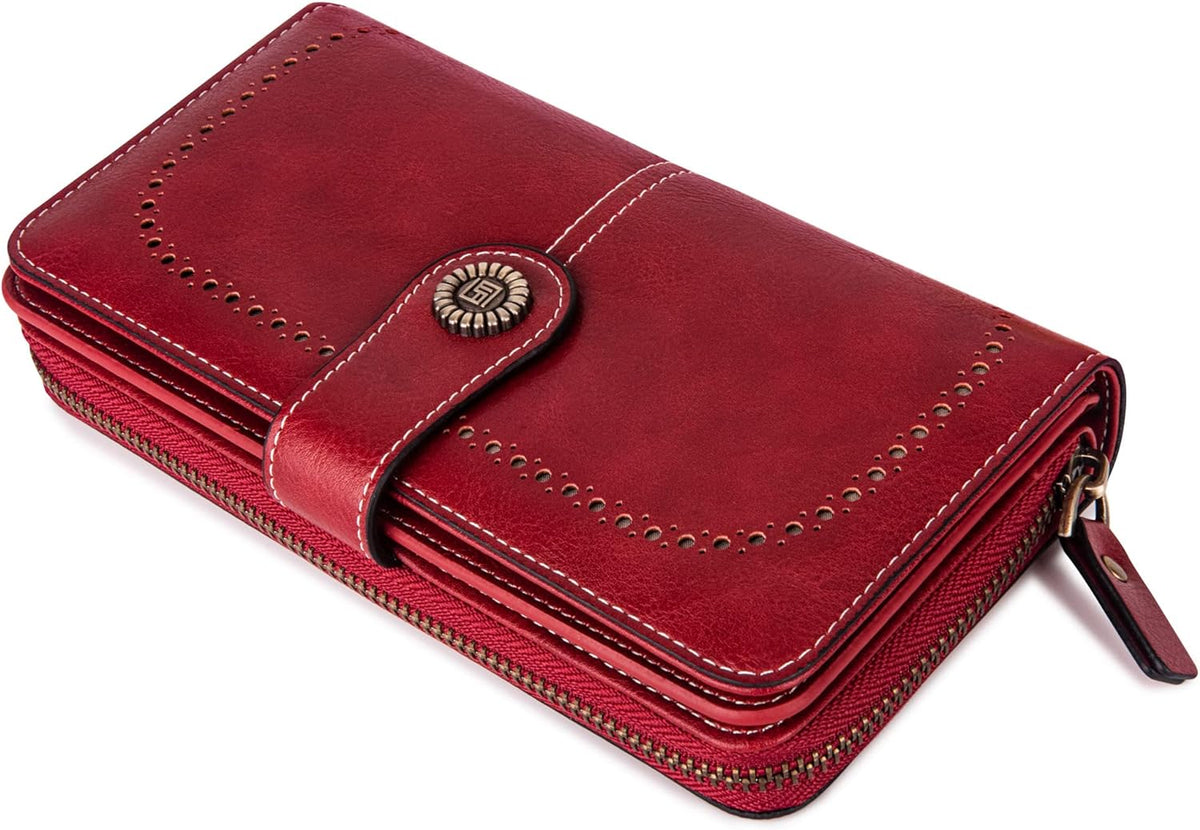 Wrist Wallet RFID-Blocking PU Leather Multiple Card Slots