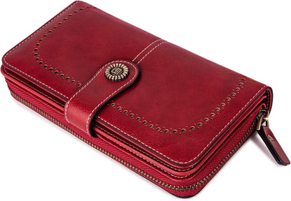 Wrist Wallet RFID-Blocking PU Leather Multiple Card Slots
