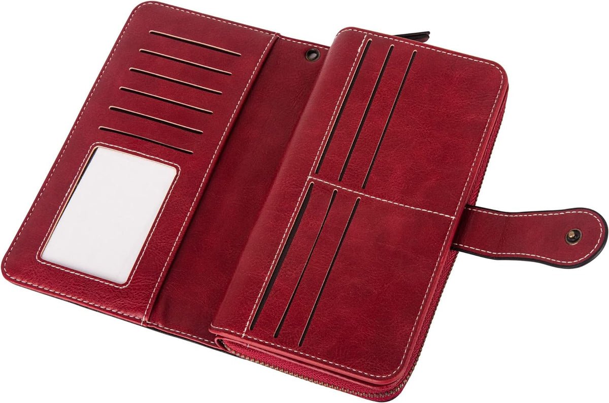 Wrist Wallet RFID-Blocking PU Leather Multiple Card Slots
