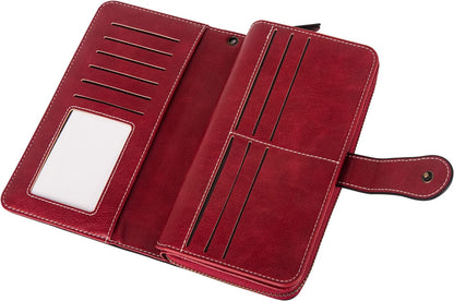 Wrist Wallet RFID-Blocking PU Leather Multiple Card Slots