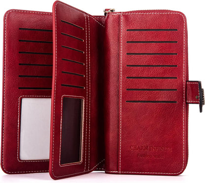 Wrist Wallet RFID-Blocking PU Leather Multiple Card Slots