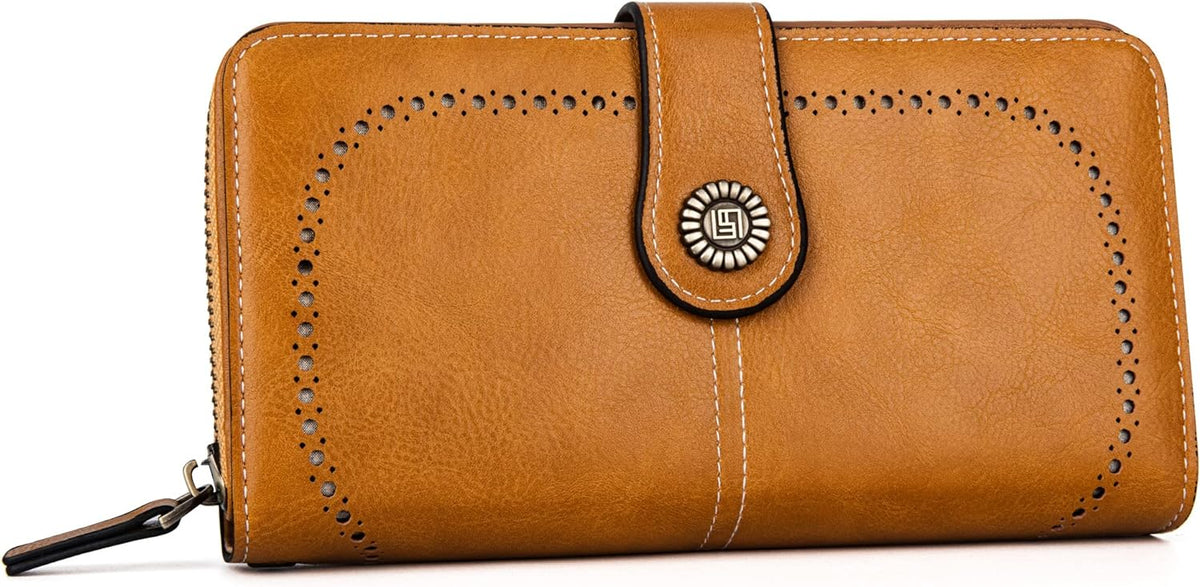 Wrist Wallet RFID-Blocking PU Leather Multiple Card Slots
