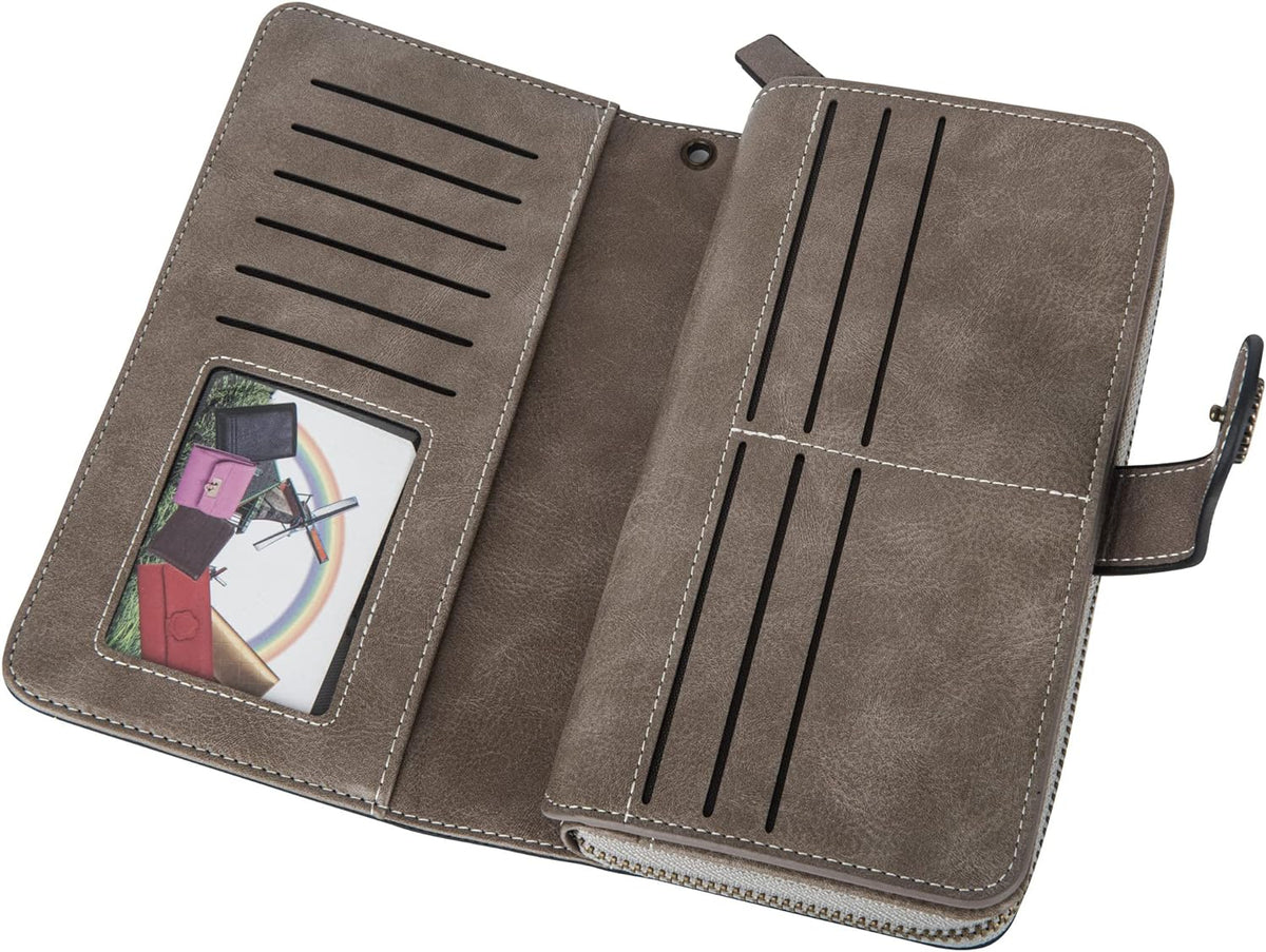 Wrist Wallet RFID-Blocking PU Leather Multiple Card Slots
