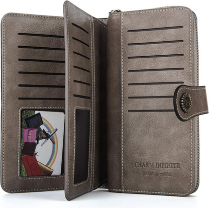 Wrist Wallet RFID-Blocking PU Leather Multiple Card Slots