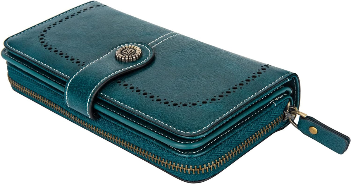 Wrist Wallet RFID-Blocking PU Leather Multiple Card Slots