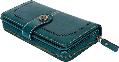 Wrist Wallet RFID-Blocking PU Leather Multiple Card Slots