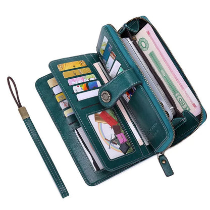 Wrist Wallet RFID-Blocking PU Leather Multiple Card Slots