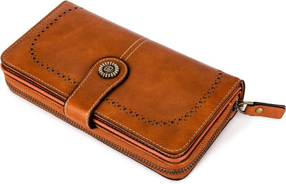 Wrist Wallet RFID-Blocking PU Leather Multiple Card Slots