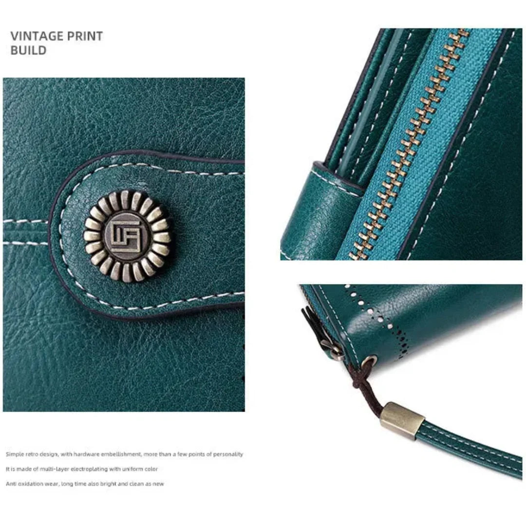 Wrist Wallet RFID-Blocking PU Leather Multiple Card Slots