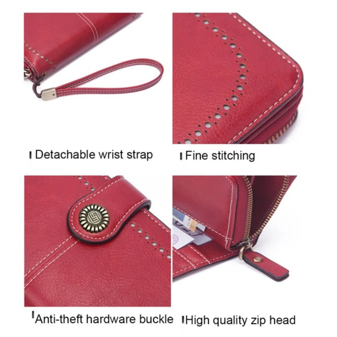 Wrist Wallet RFID-Blocking PU Leather Multiple Card Slots