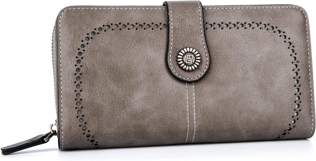 Wrist Wallet RFID-Blocking PU Leather Multiple Card Slots