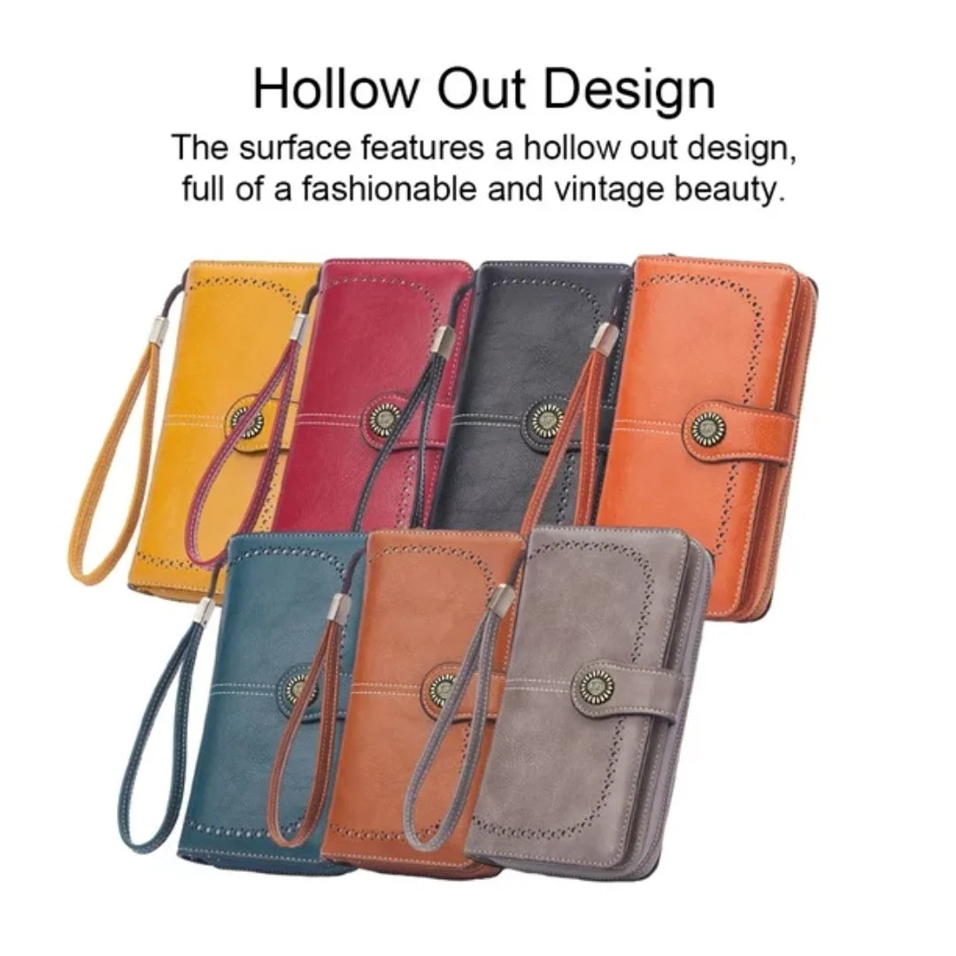 Wrist Wallet RFID-Blocking PU Leather Multiple Card Slots