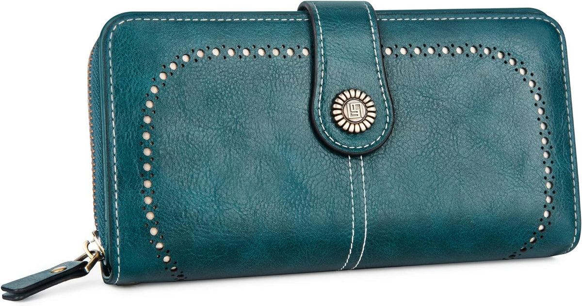 Wrist Wallet RFID-Blocking PU Leather Multiple Card Slots