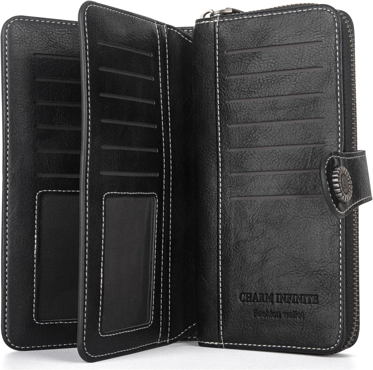 Wrist Wallet RFID-Blocking PU Leather Multiple Card Slots