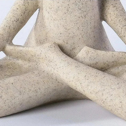 Yoga Statue Resin Minimalist Bronze Finish