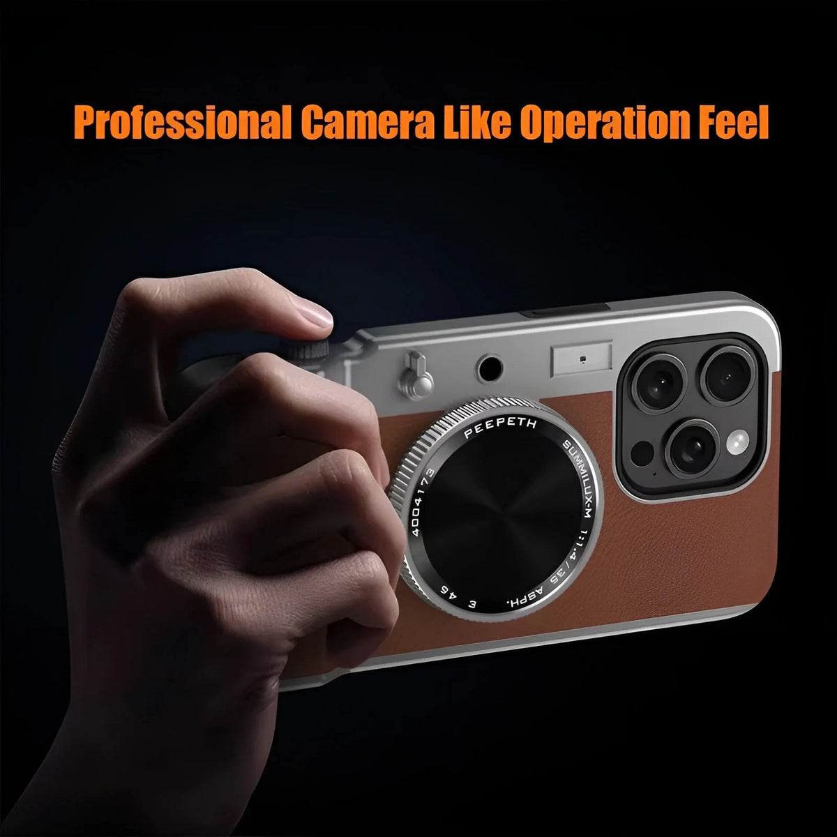 iPhone Case Vintage Camera Magnetic Attachment