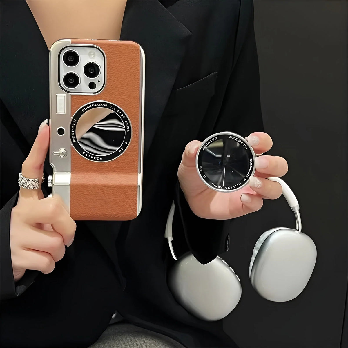 iPhone Case Vintage Camera Magnetic Attachment